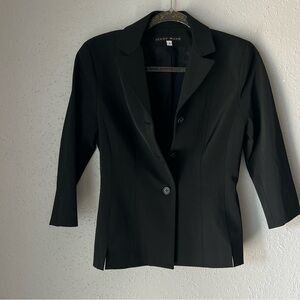 Jenne Maag Women Black Blazer Size P
